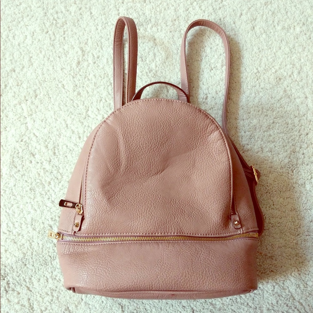 Blush mini book bag